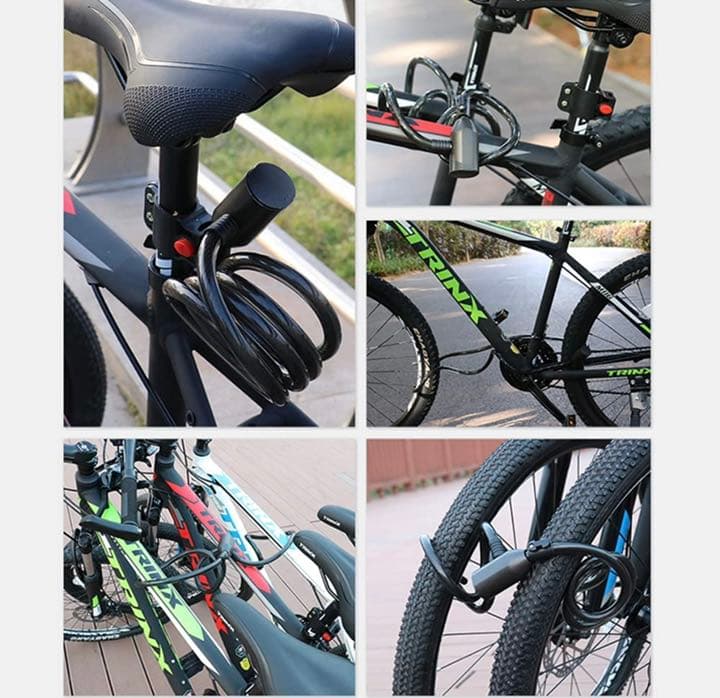 指紋 自転車ロック、指紋または電話アプリ オープン、リモートアプリ認証アンロック