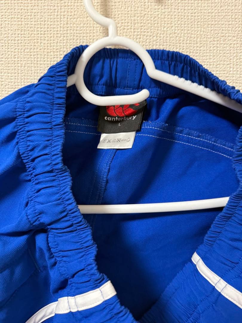 canterbury ウォームアップウェア Lサイズ 青