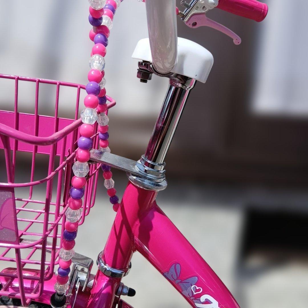 アイデス　子供用自転車　ミニーマウス　ポッピンリボン　18インチ　ピンク