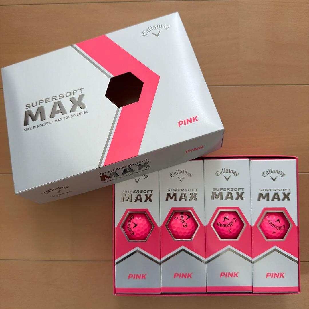 Callaway Supersoft MAX ピンク 12個入り