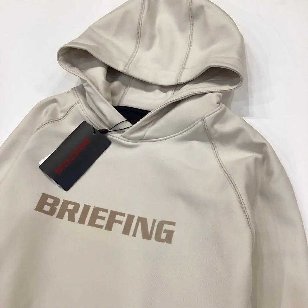 新品　BRIEFING MEN’S LOGO HOODIE ベージュM