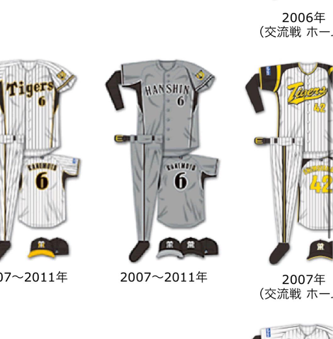 2007 阪神タイガース　藤川　22 レプリカユニフォーム　ビジター　グレー