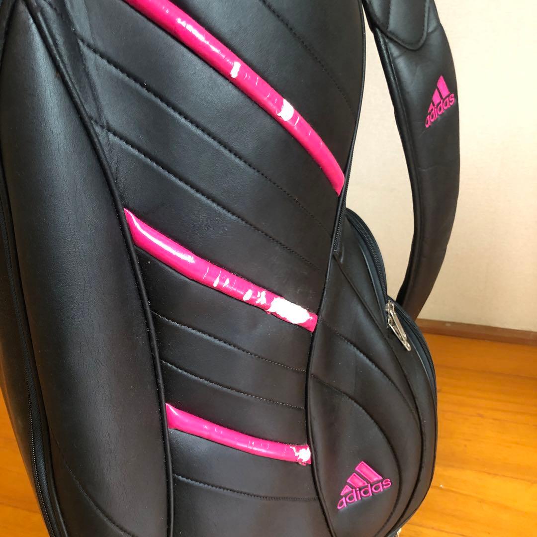 adidas アディダス キャディバッグ ブラック 軽量 レディース フード付き