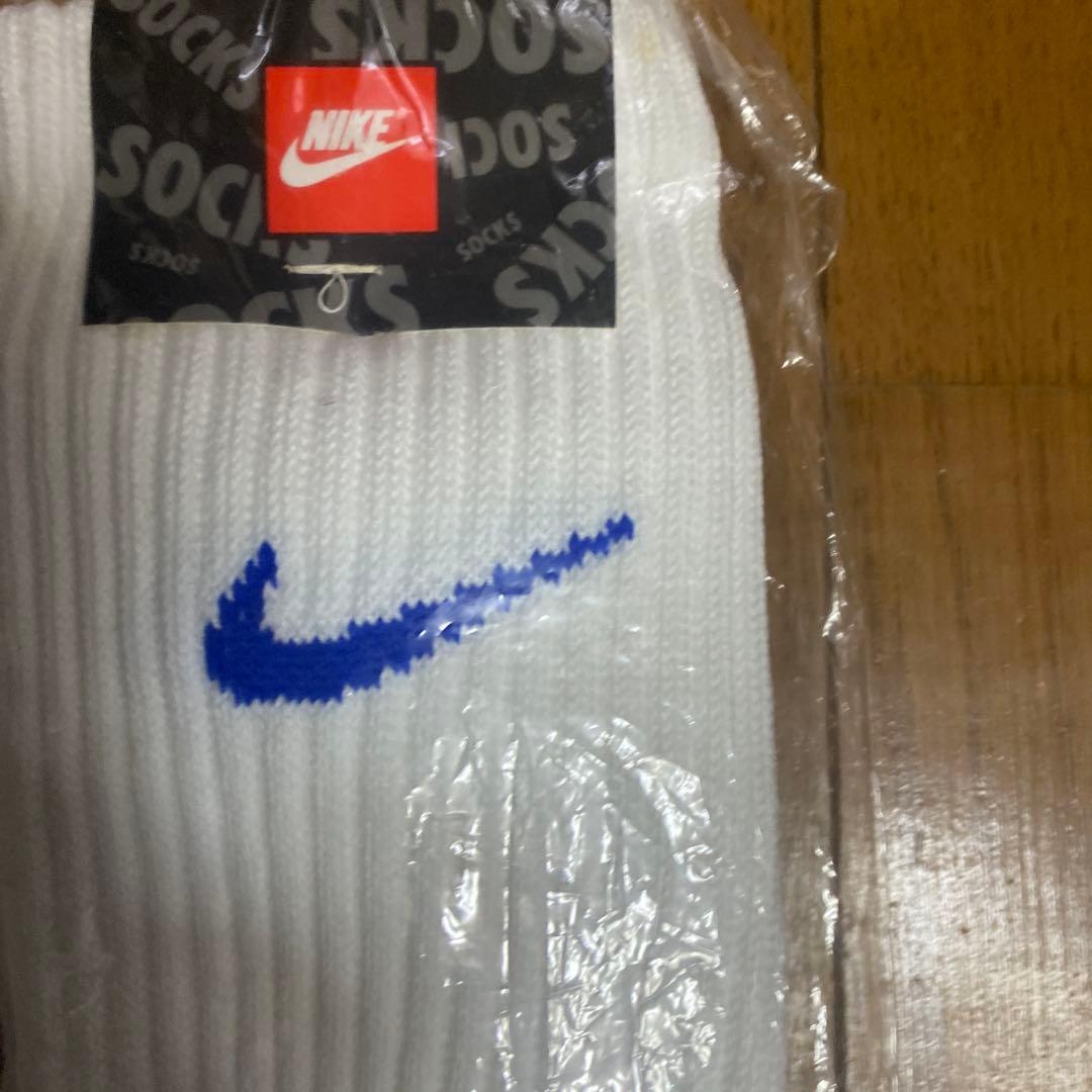90年代初期 ヴィンテージ NIKE 厚手 パイル ハイソックス 2足セット