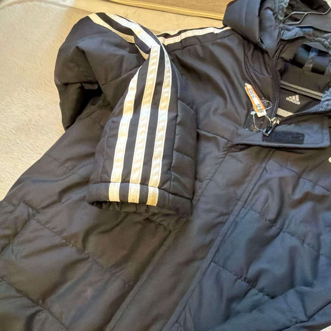 ベンチコート　150 adidas 黒　美品　クリーニング済　キッズ