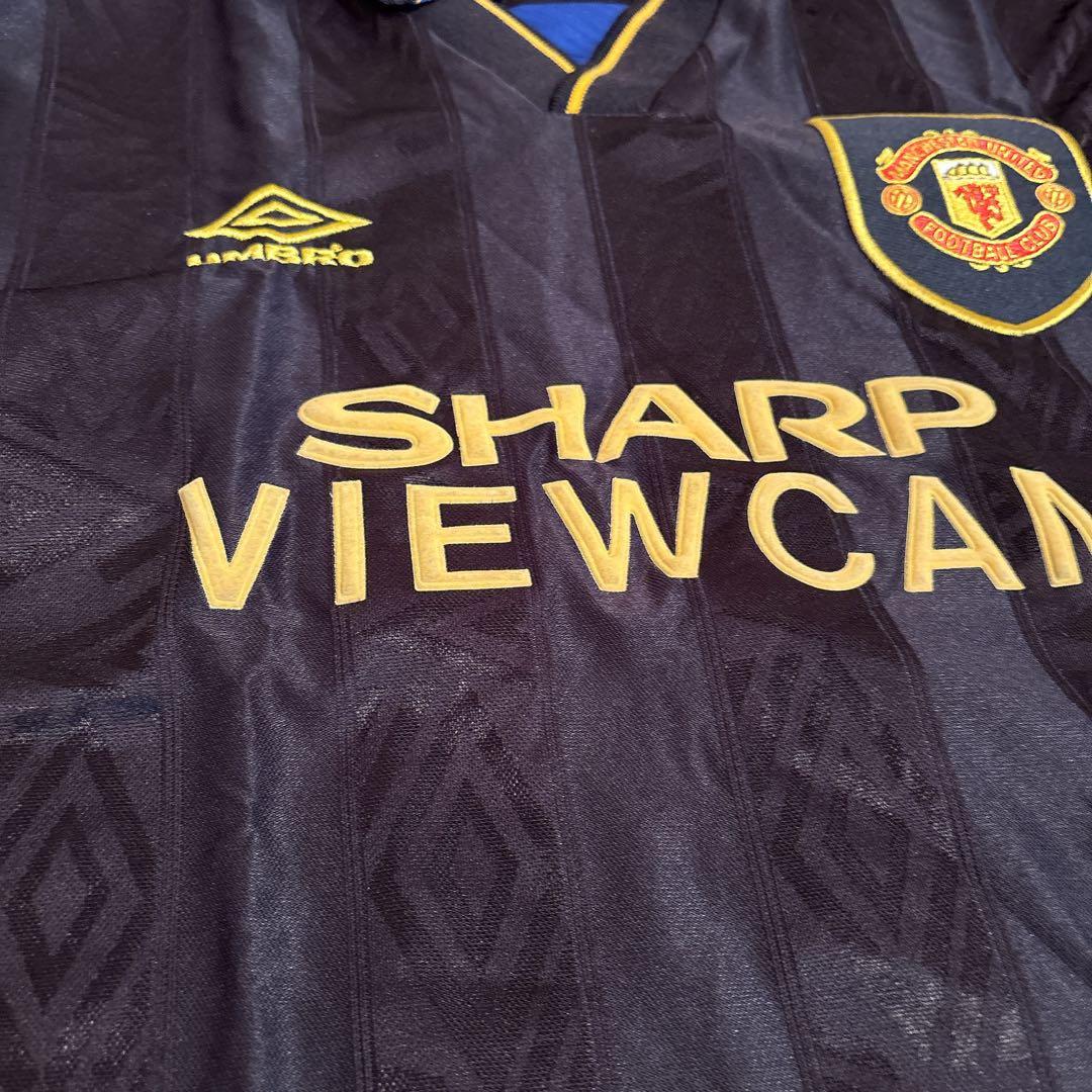 希少！93-95マンチェスターユナイテッド　 umbro(ブラック) L