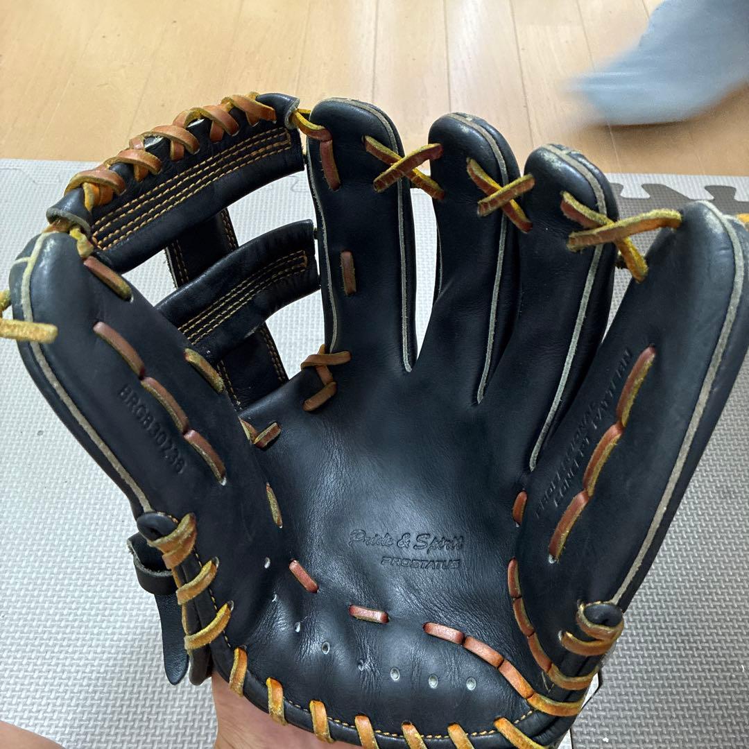 ZETT 野球グローブ 黒 レザー