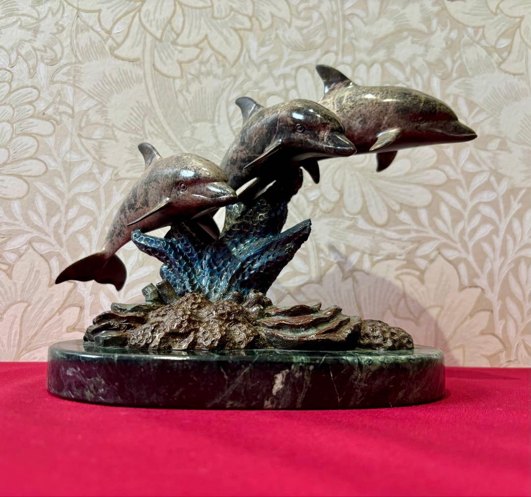 【Phil Vanderlei作ブロンズ彫刻★DOLPHIN IN CORAL】