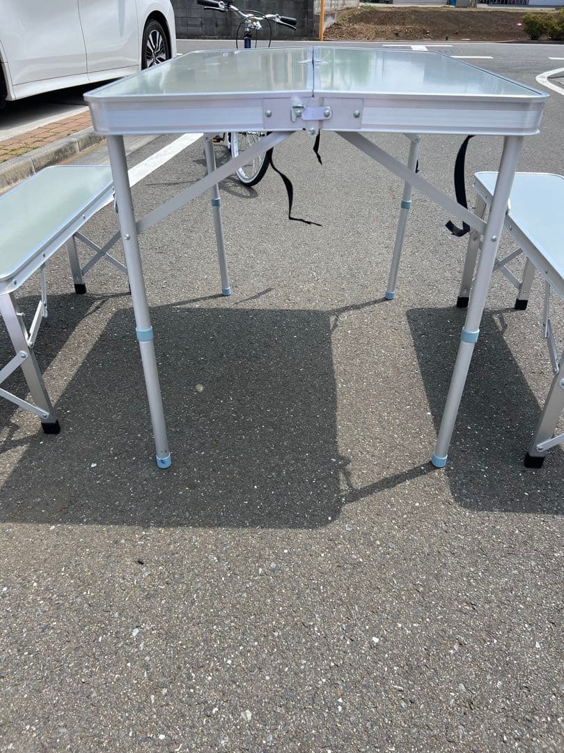 ★美品★アルミ製テーブルチェアセット