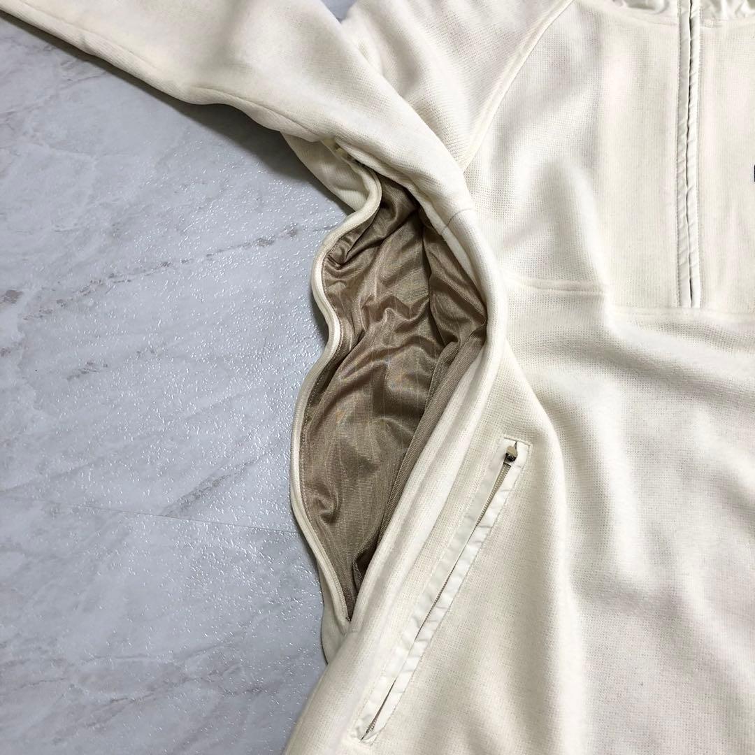 【美品【PEARLY GATES スウェット ハーフジップ スニード ベージュ