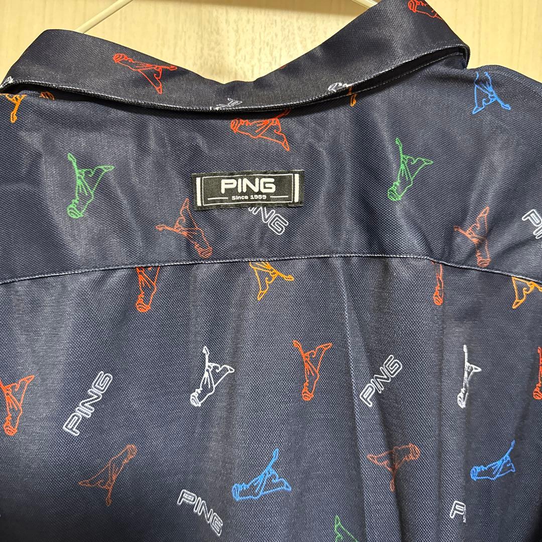 PING ネイビー ポロシャツ