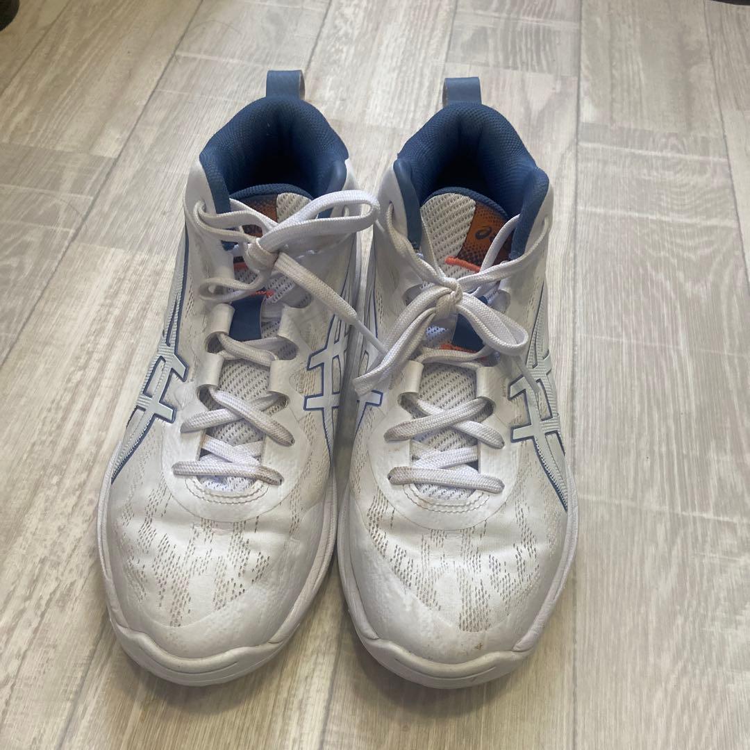 ASICS バスケットボールシューズ ホワイト/ブルー