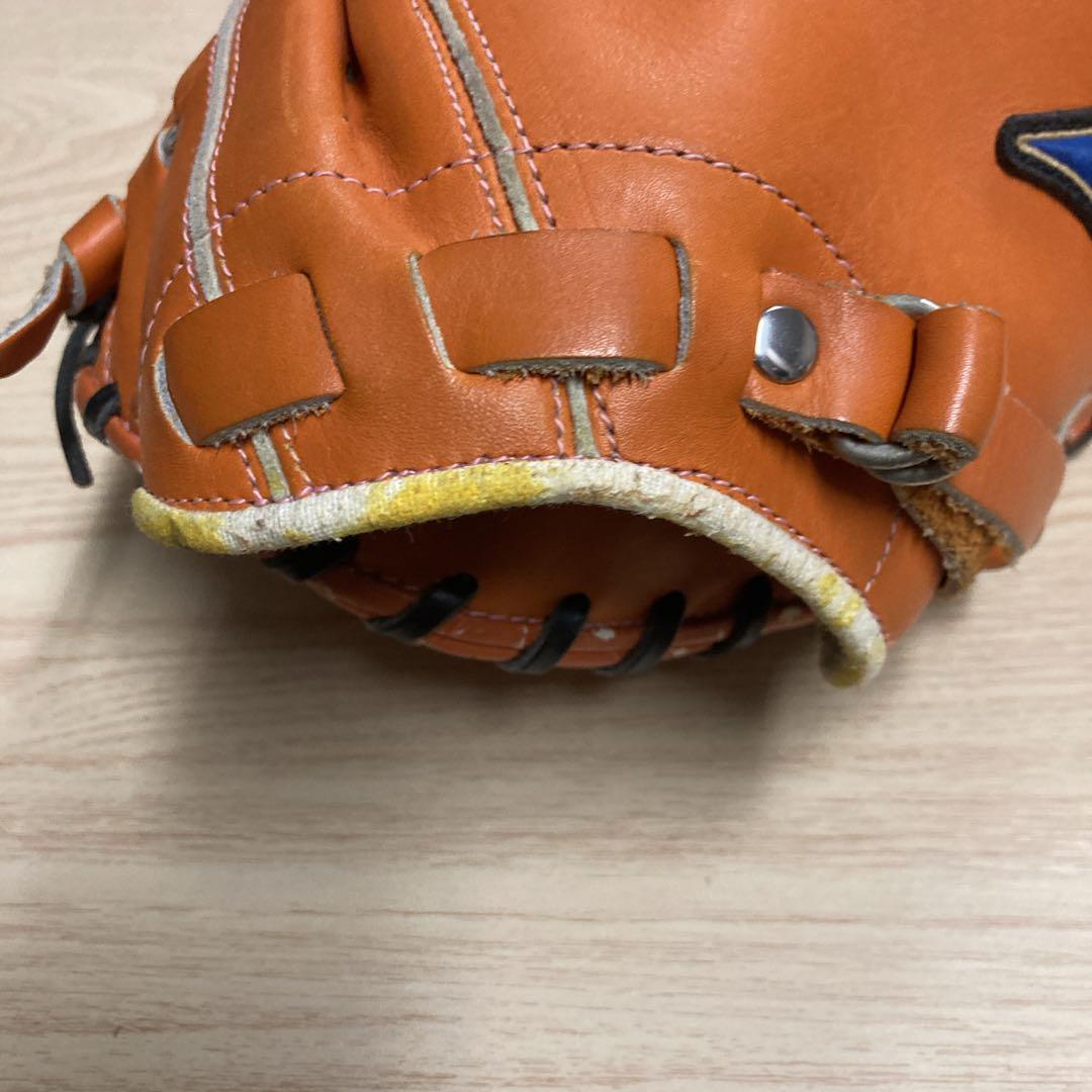 MIZUNOミズノ一般 軟式 捕手 野球 キャッチャーミット オレンジ