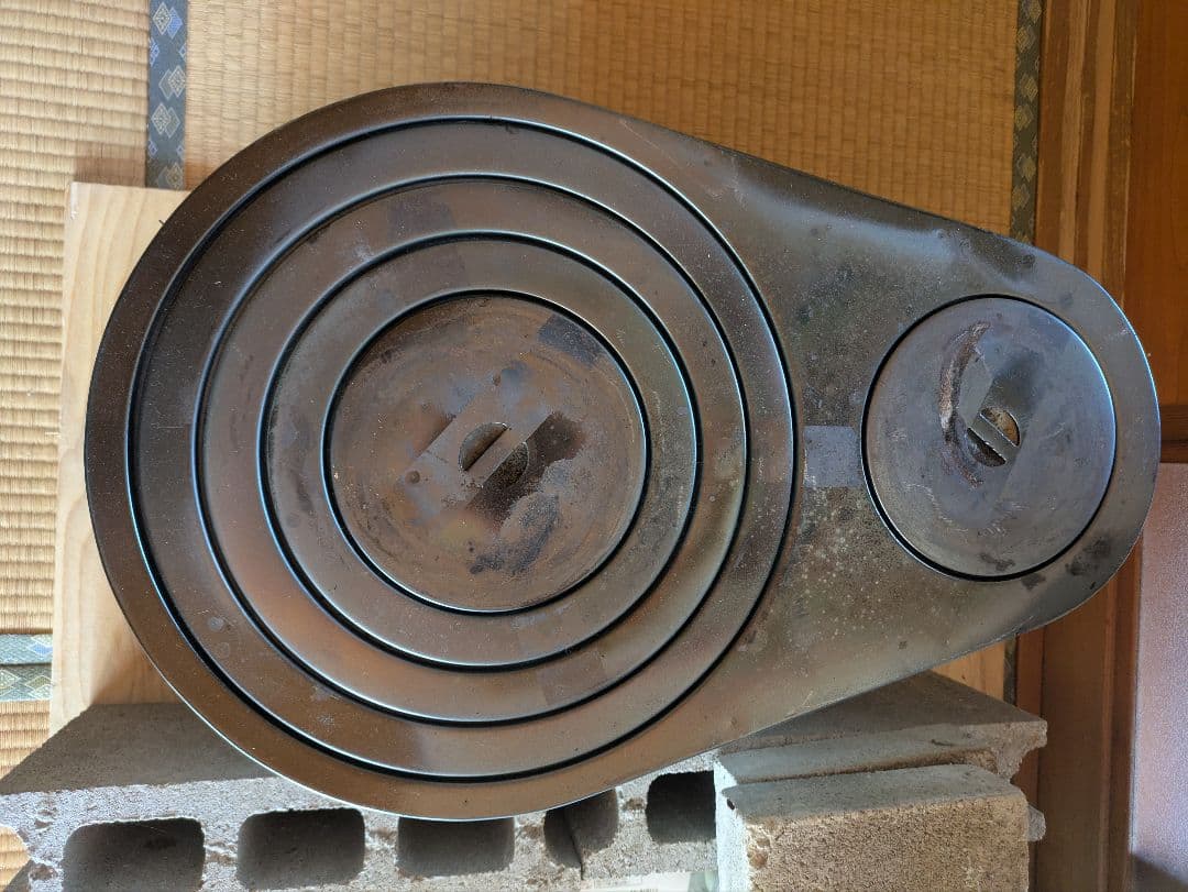 大型薪ストーブ 二口コンロ付き　1日のみ使用