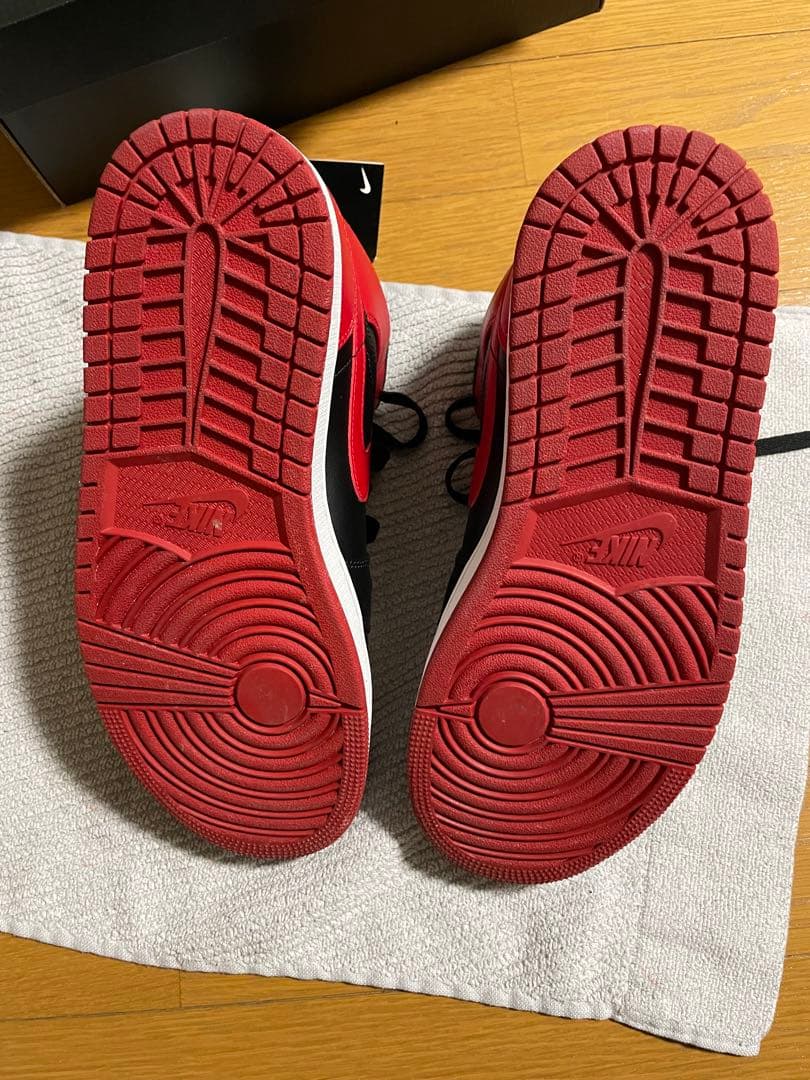 AIR JORDAN 1 MID 26.5cm レッド/ブラック
