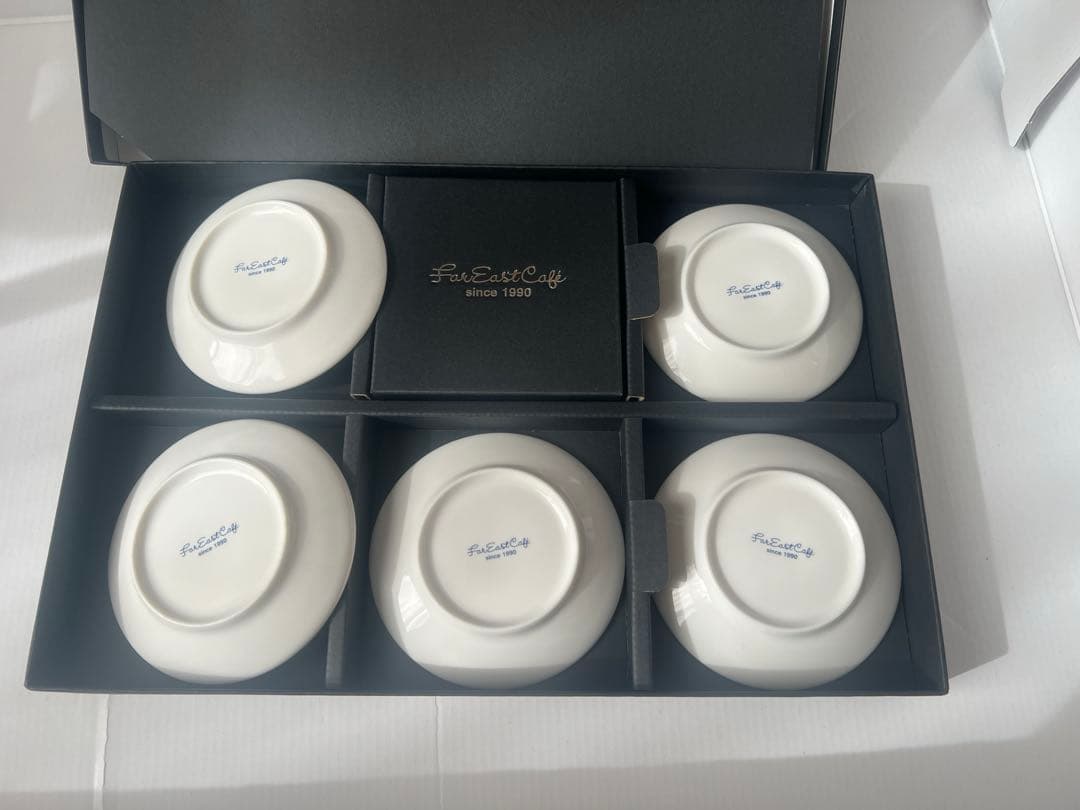 週末お値下FAR EAST CAFE 小皿5枚セット⑤完売品　特製お箱入り　新品