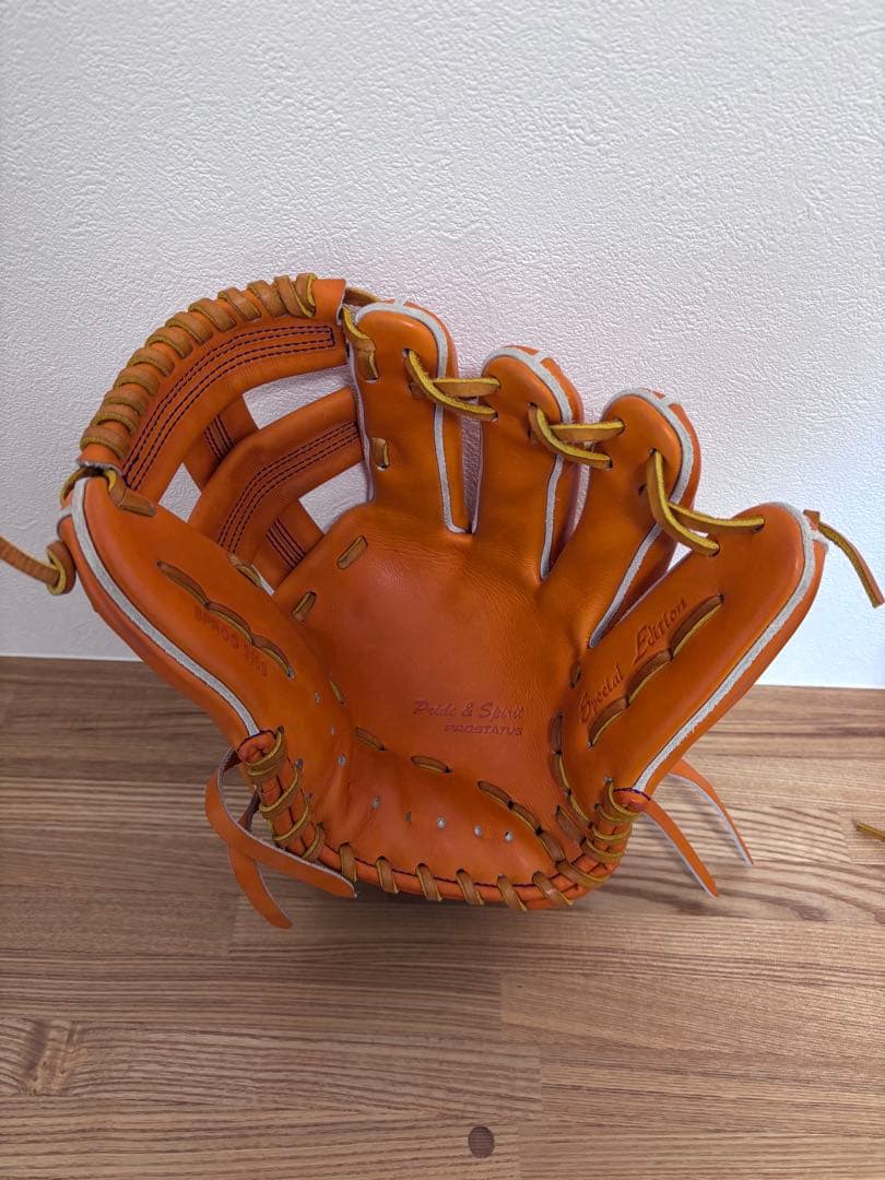極美品 吉川モデルZETT プロステイタスSE キップレザー硬式 ゼット
