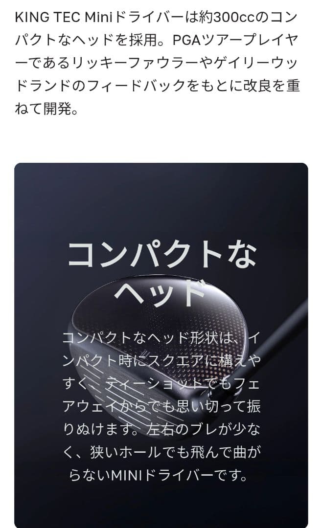 コブラ キング TEC ミニドライバー LIN-Q for cobra 13.5