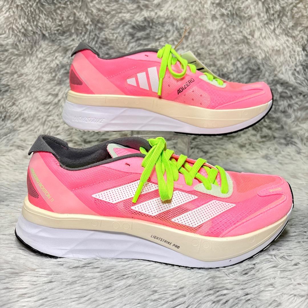 新品✨adidas ADIZERO BOSTON 11 24.5cm ピンク