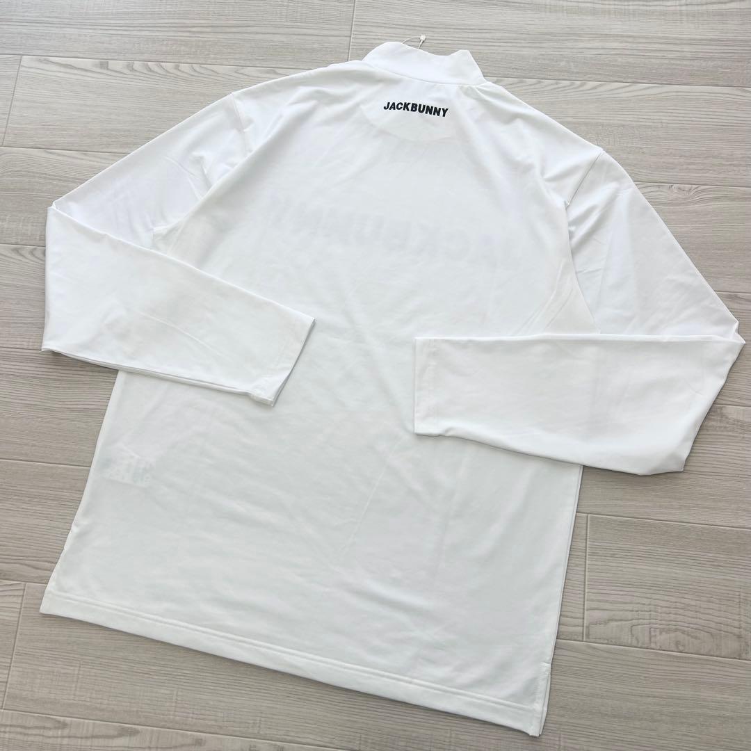 新品　ジャックバニー　モックネック　長袖シャツ　カットソー　ホワイト　サイズ5