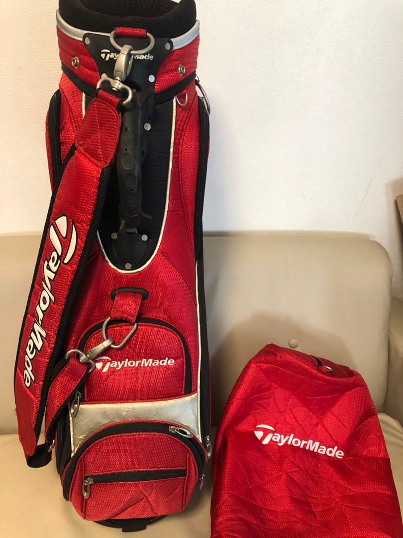 【送料込み】大人気　テーラーメイド　　Taylormade キャディバッグ 赤