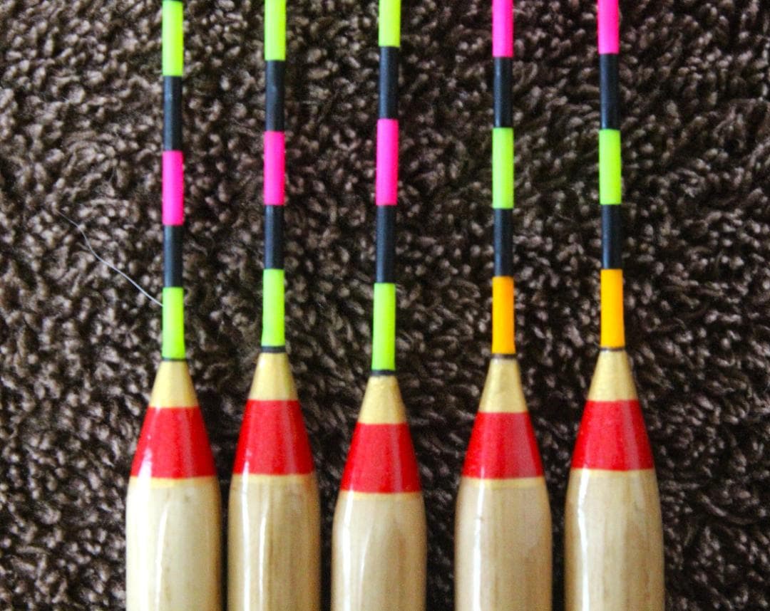 ヘラ浮き パイプトップ５本セット (レッド) 新品未使用