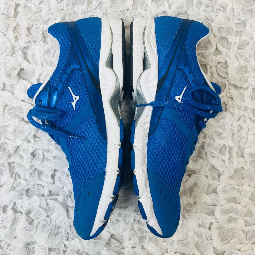 MIZUNOミズノランニングシューズ26青ブルー軽量メッシュ陸上マラソン完売品