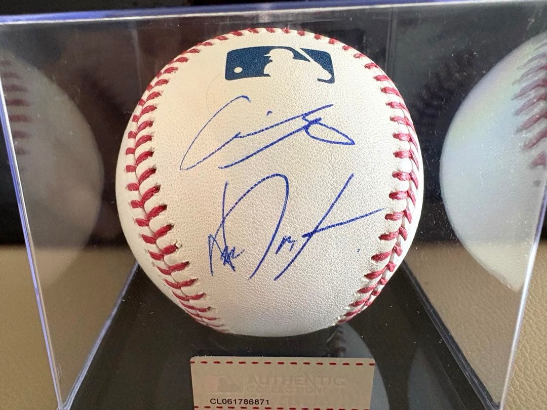 大谷翔平 山本由伸 ダブルサインボール MLB公式球 ホログラムシール有り
