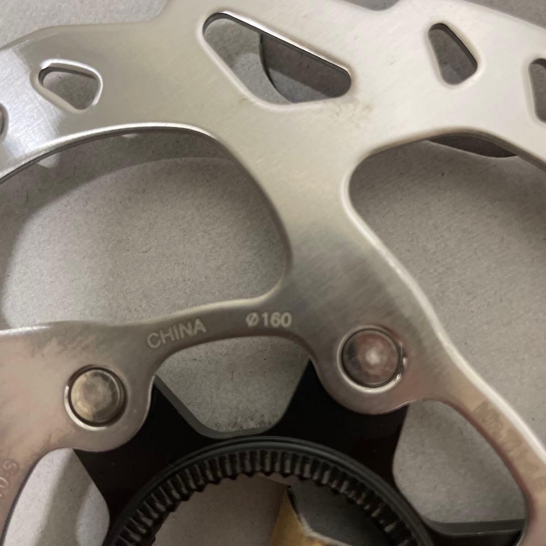 完成車外し　未使用　SHIMANO105ディスクローター　160㎜　2枚セット