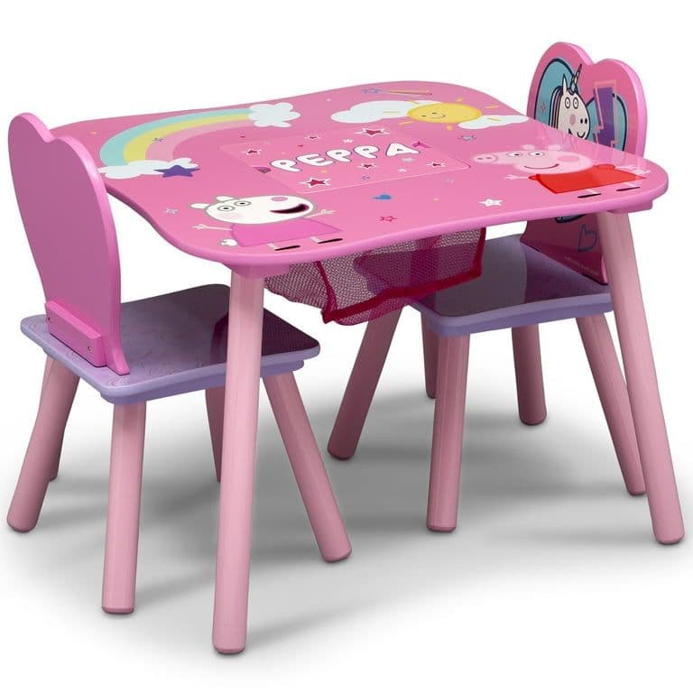 【首都圏限定納品】peppa pig ペッパピッグ テーブル＆チェアセット