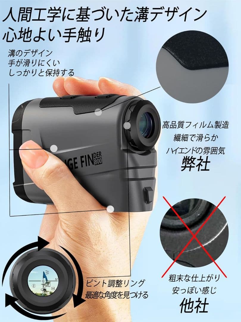◆新品　未使用　ゴルフ距離計 5〜800yd対応 最速0.05秒測定