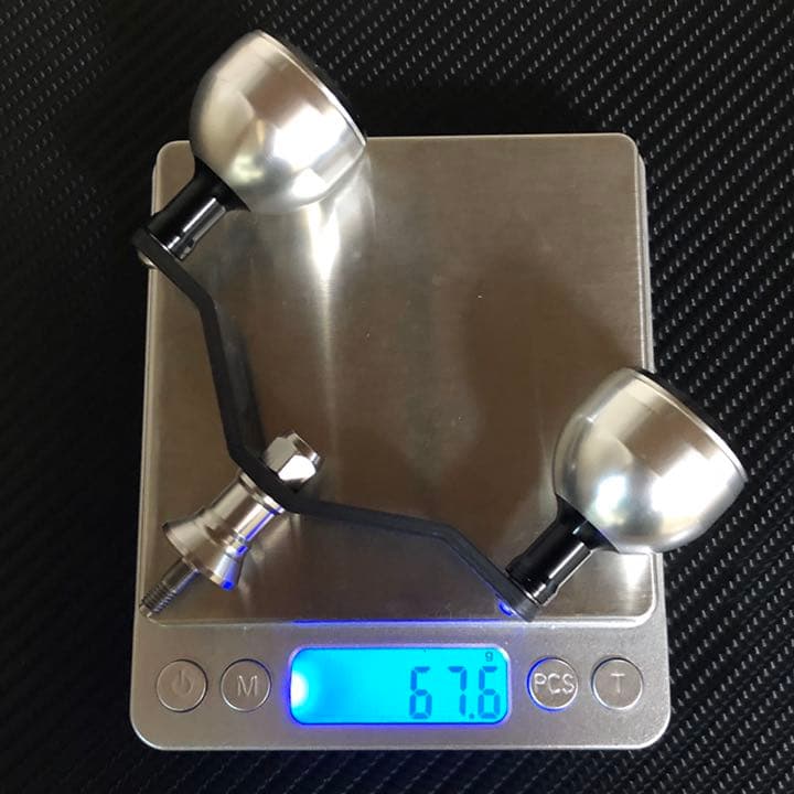 シマノ用スピニングリールカーボンダブルハンドル パワーハンドルノブセット