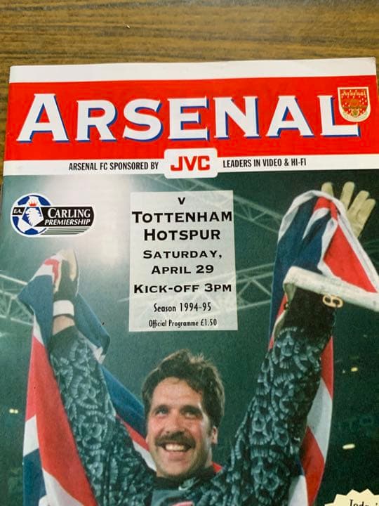 記念グッズ '95 Arsenal vs Spurs North London Derby