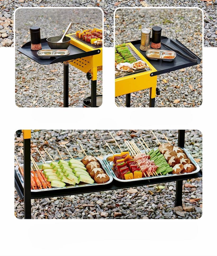訳あり　未使用バーベキューグリル 120cm 収納ケース付き