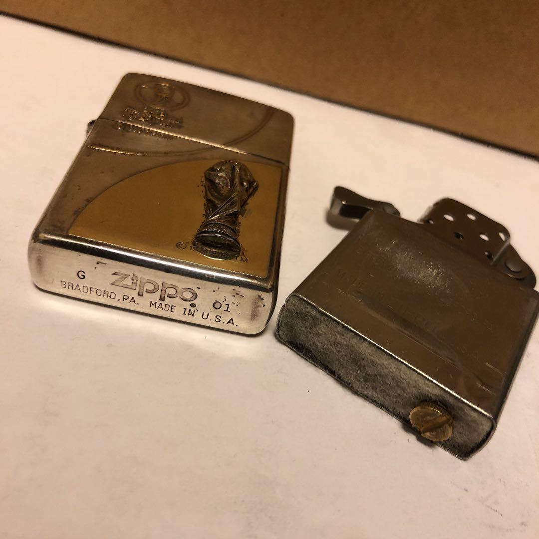 zippo ジッポー　日韓　ワールドカップ　FIFA 2002 トロフィー　レア