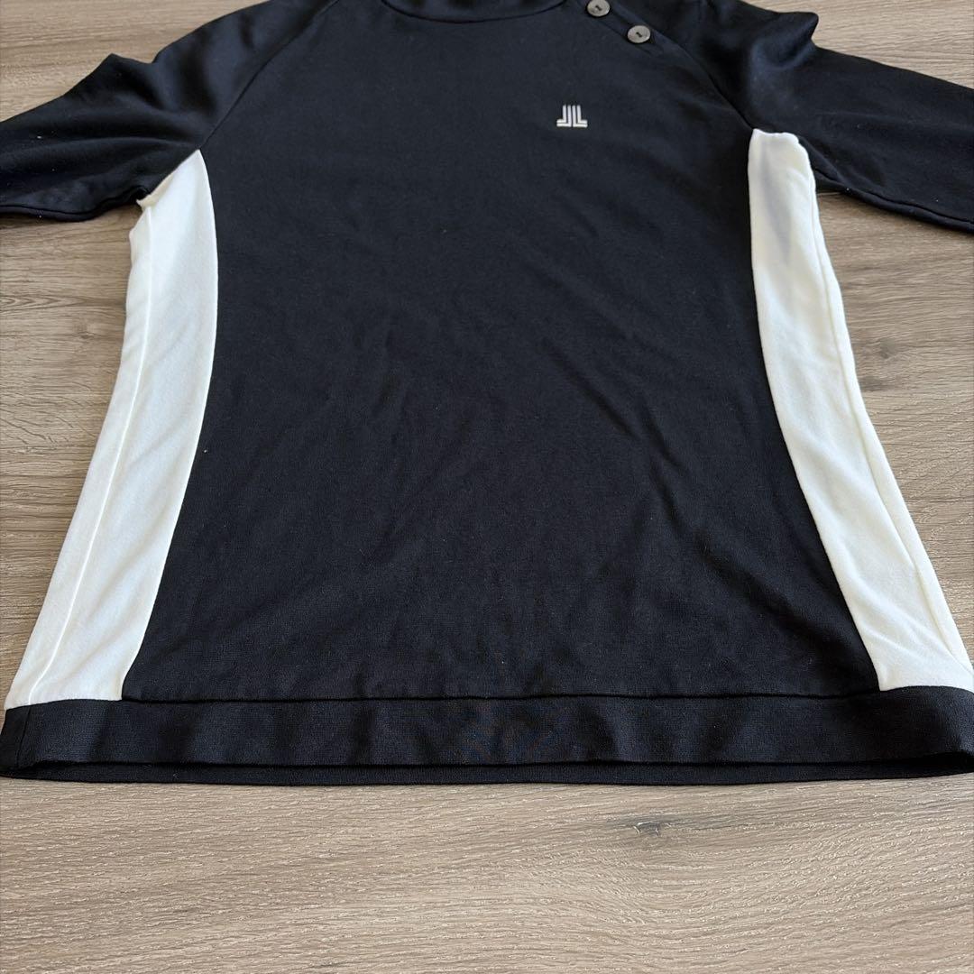 web限定☆LANVINsport ランバン モックネック長袖シャツ ゴルフ 黒