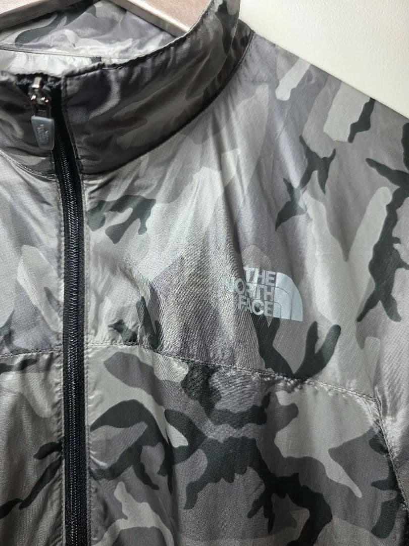 美品 ザ・ノース・フェイス ナイロン ジャケット M グレー系 収納袋付