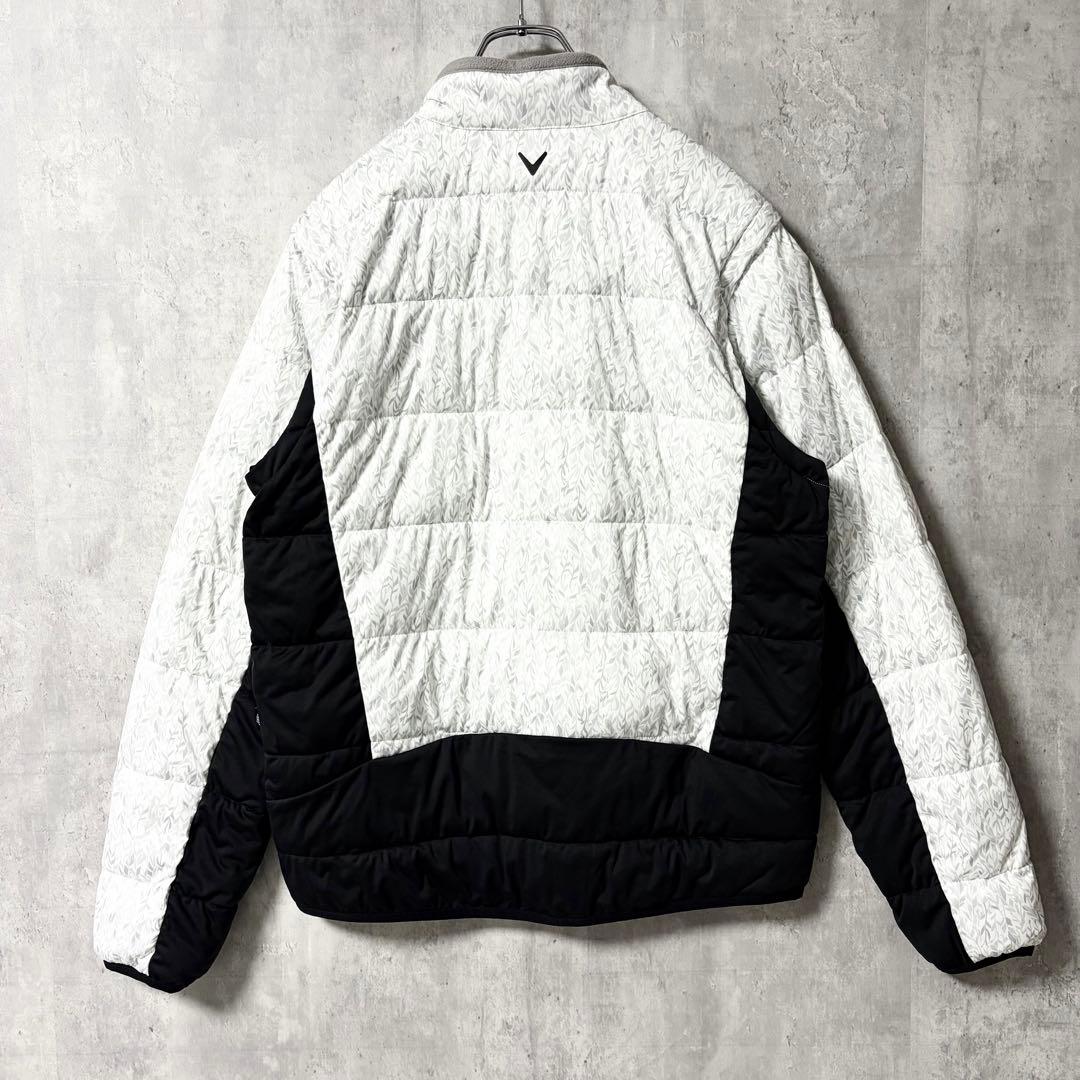【極美品】キャロウェイ フェザープリントスターストレッチ2WAYブルゾン L
