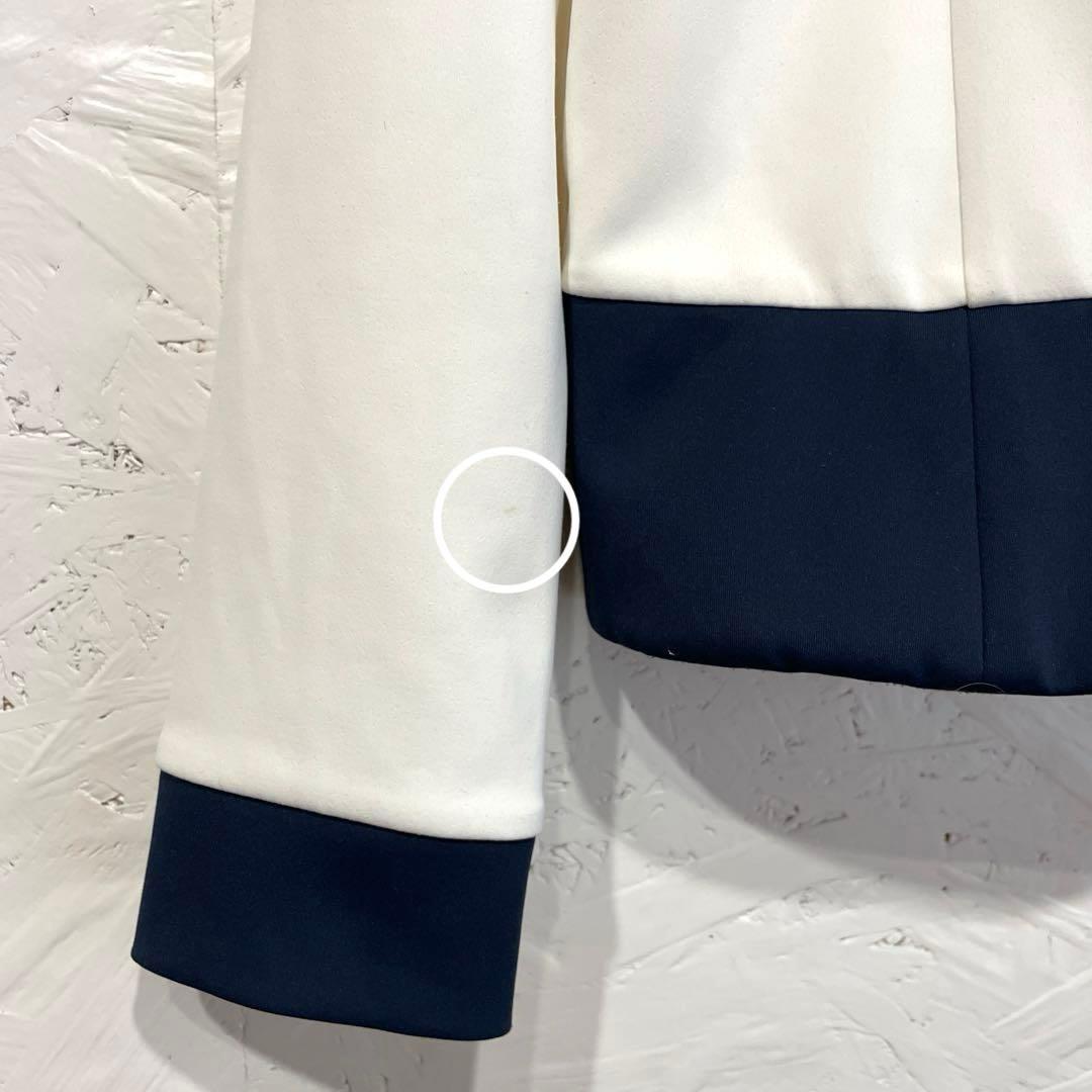 ゴルフウェア　日本製【LANVIN sport】ノーカラージャケット　38