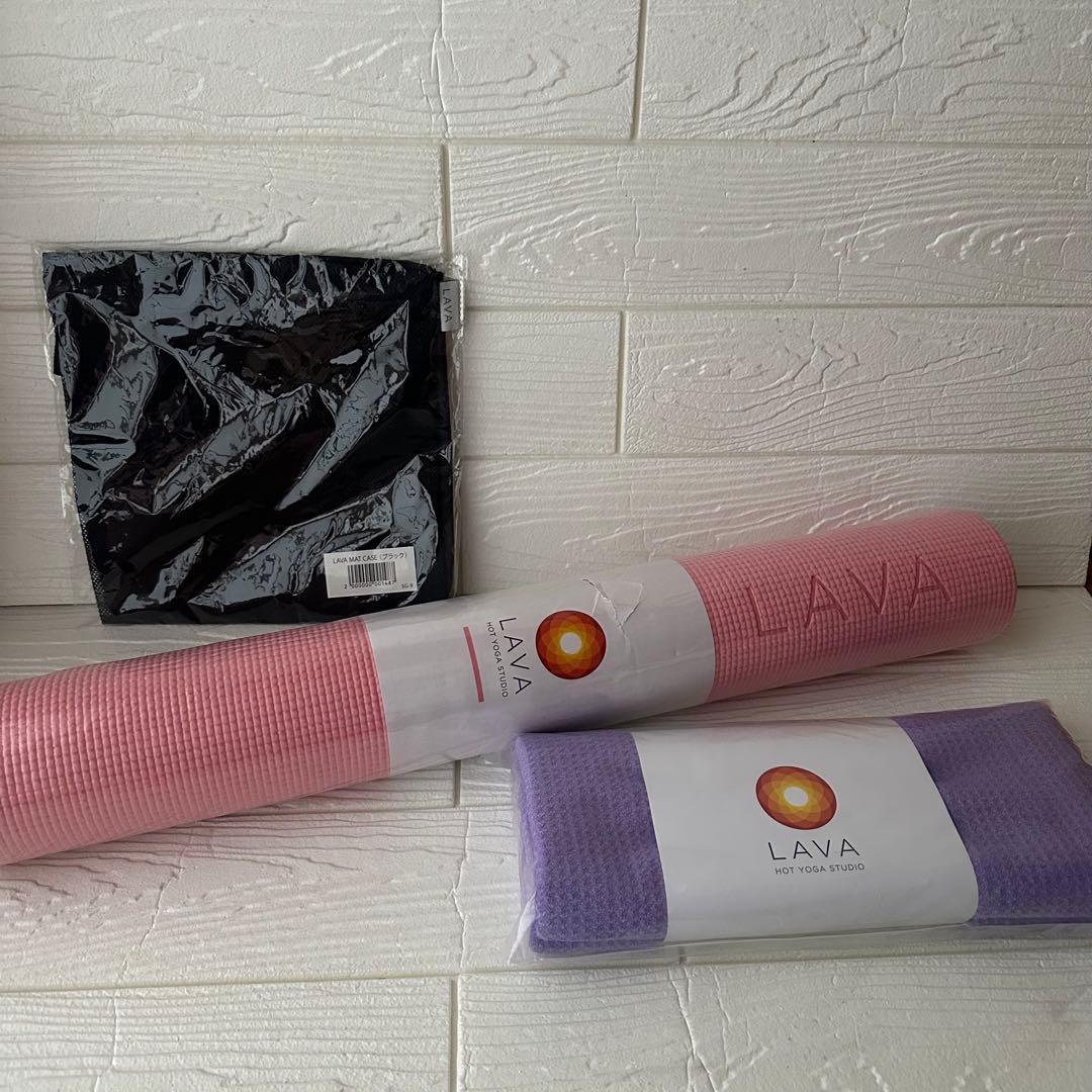 ✦LAVA✦3点セット✦ヨガマット✦ラグ✦ヨガマットケース✦【全て新品未使用】