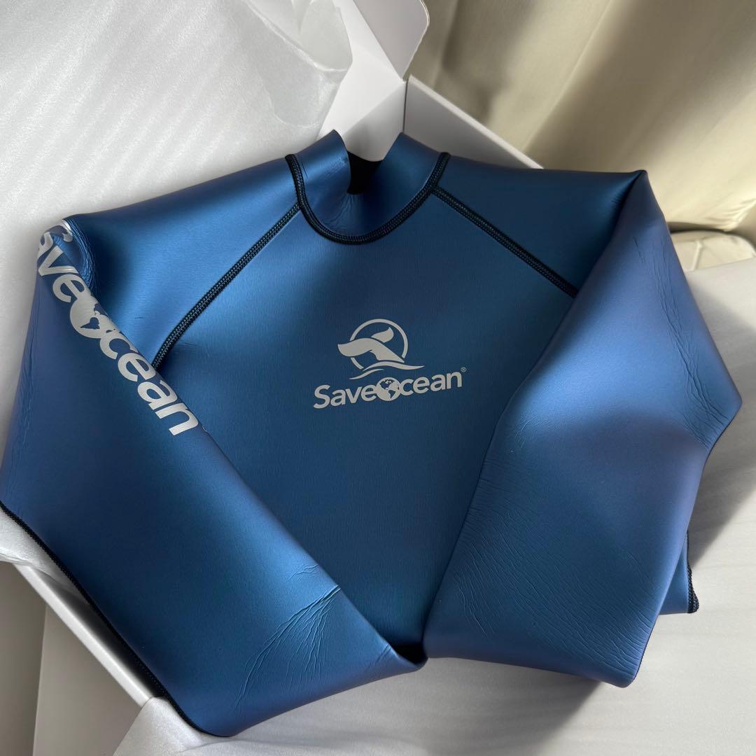 BESTDIVE Save Ocean ブルー ウェットスーツ　ロンスプ