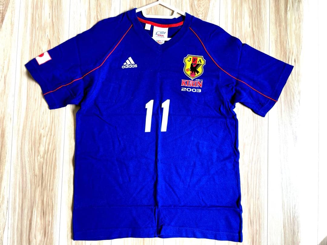 サッカー　日本　代表　希少ユニホーム　2003 adidas ゲームシャツ 半袖