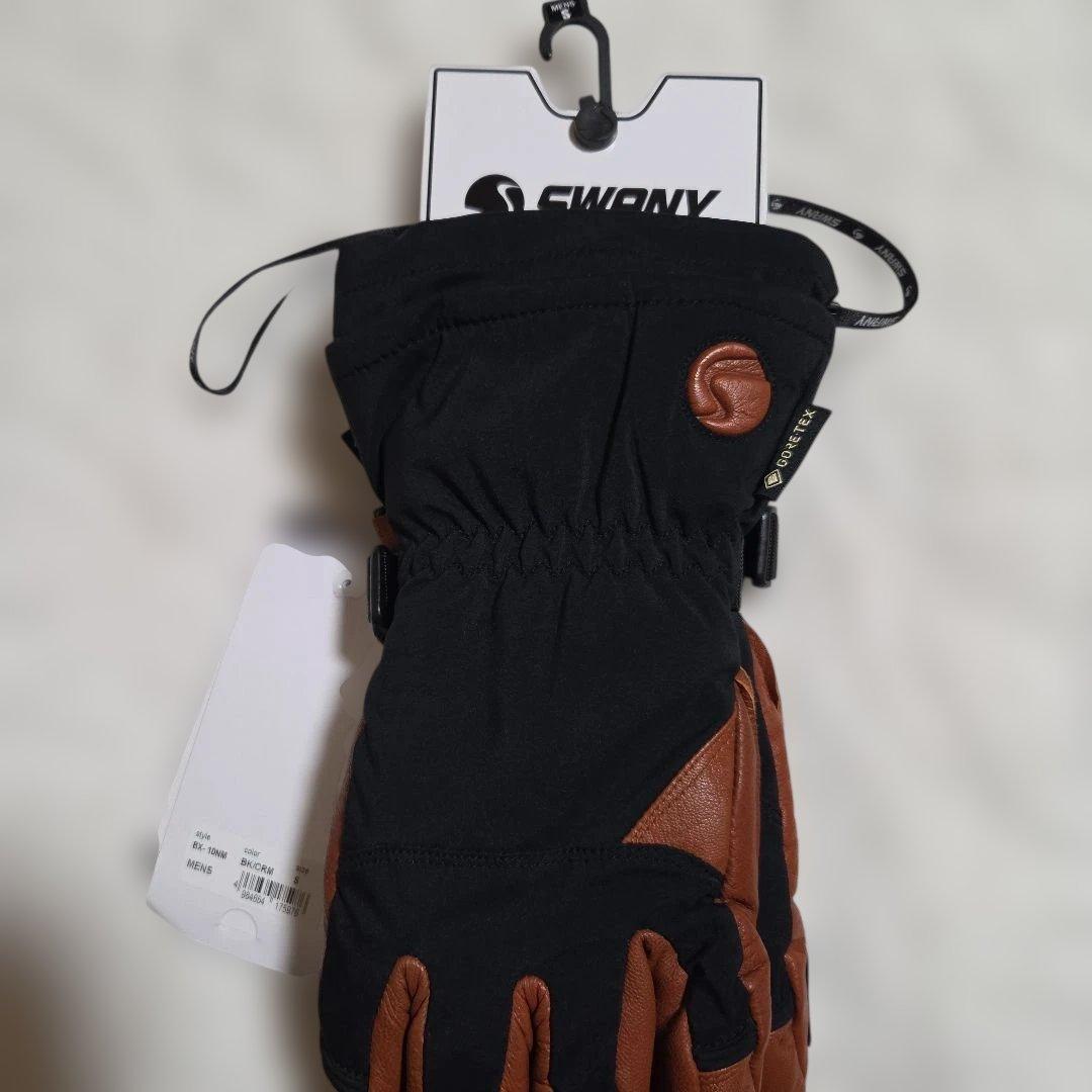 新品未使用　SWANY メンズ グローブ Sサイズ 黒/茶色