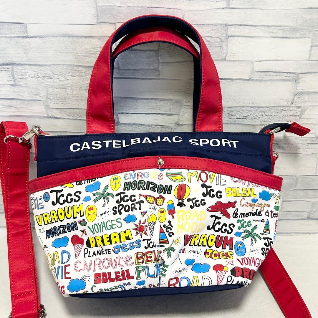 ほぼ新品 カステルバジャック 2way ミニトートバッグ ゴルフ