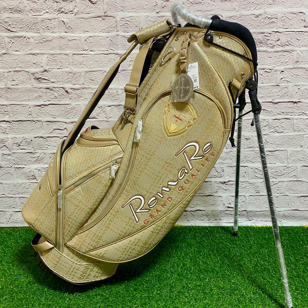 ロマロ キャディバッグ Premium Stand Bag ベージュ 新品