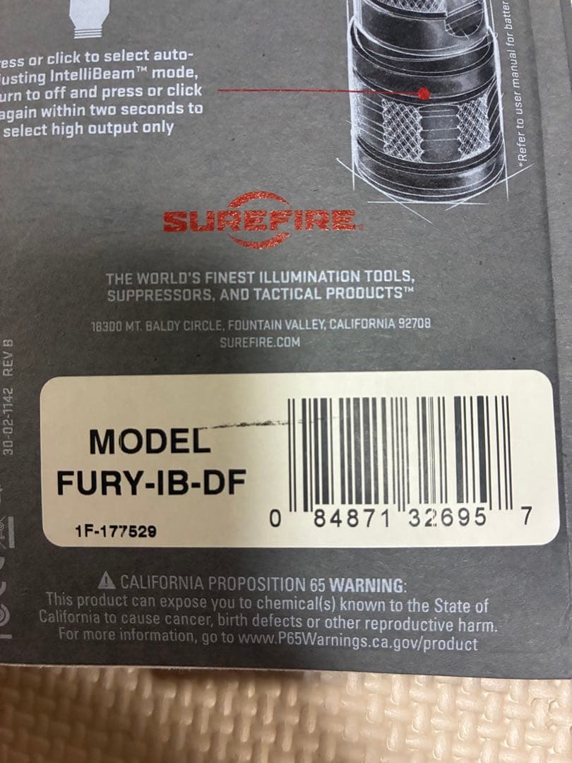 Surefire FURY-IB-DF 懐中電灯