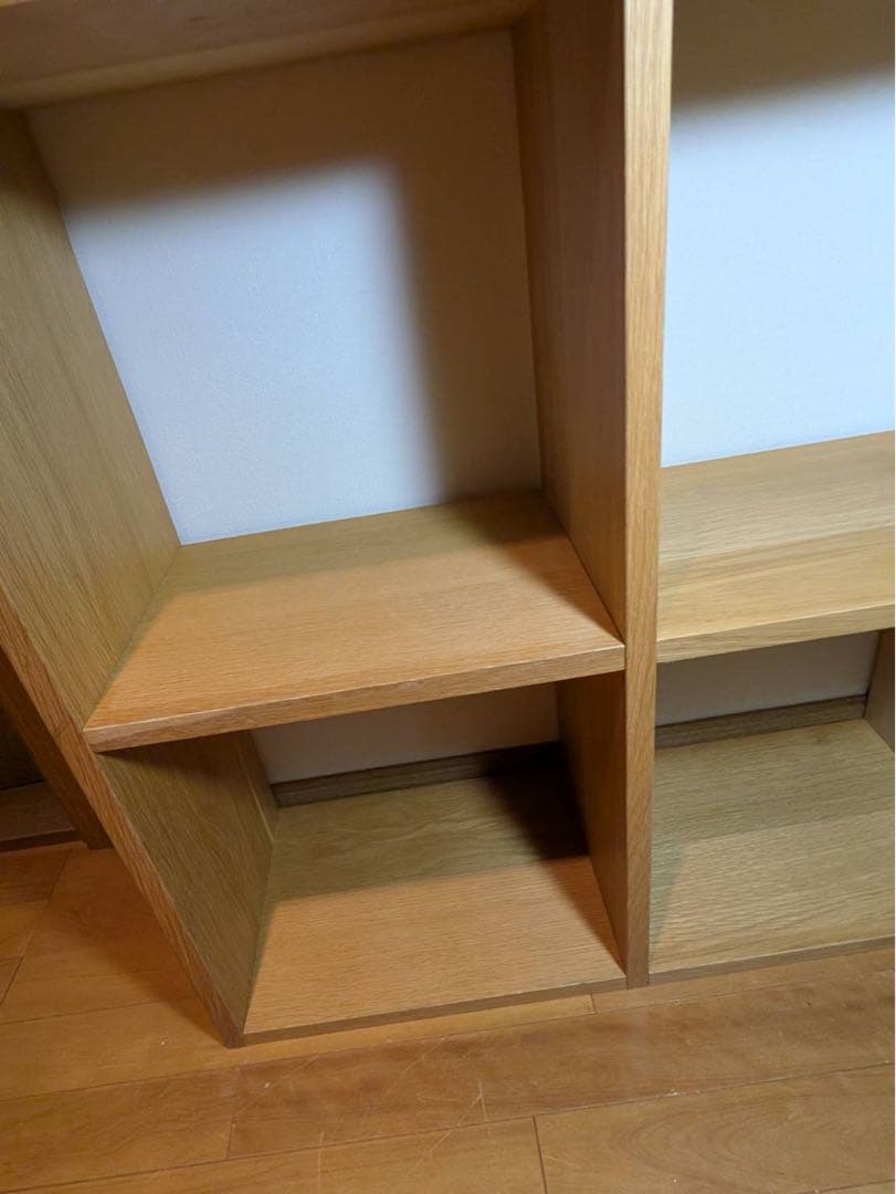 ■送料込■無印良品 スタッキングシェルフ 5×3 オーク 収納 木製棚