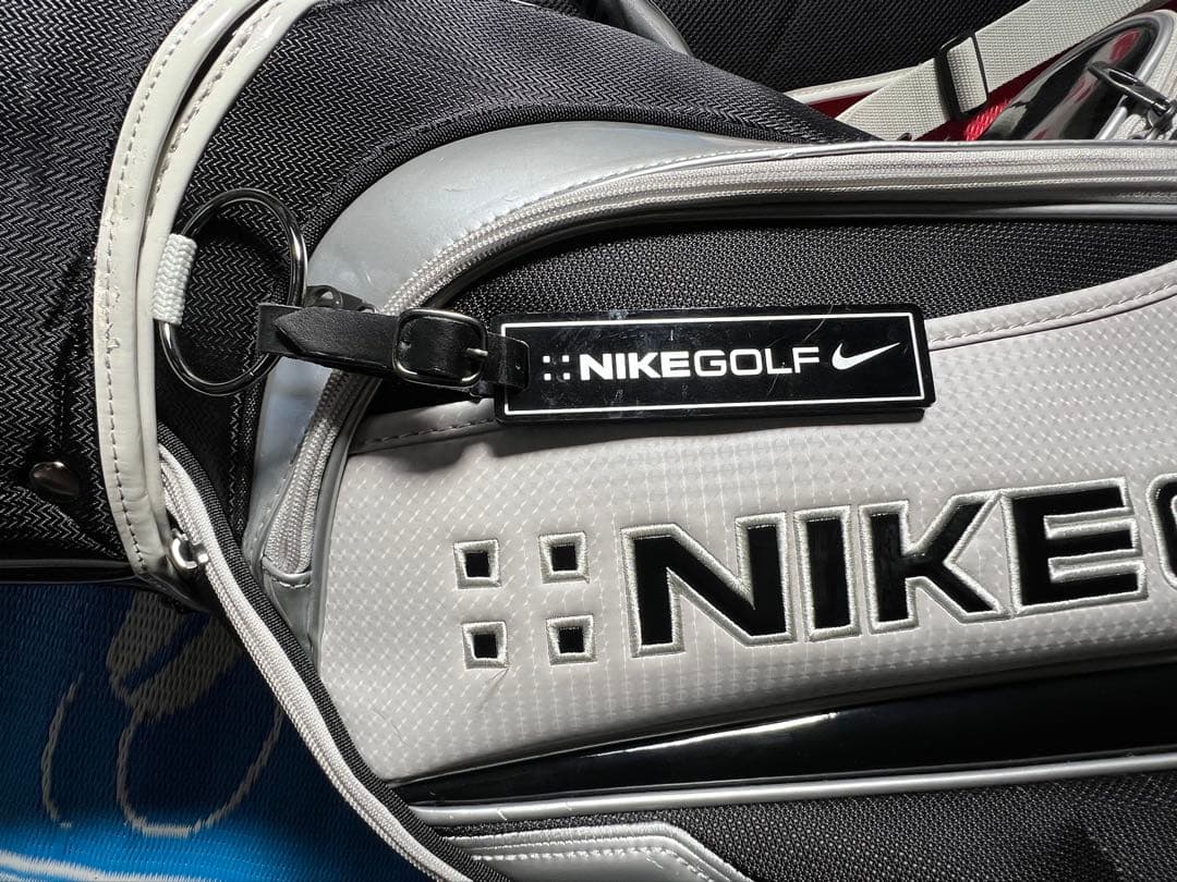 NIKE GOLF キャディバッグ ブラック/ホワイト/シルバー