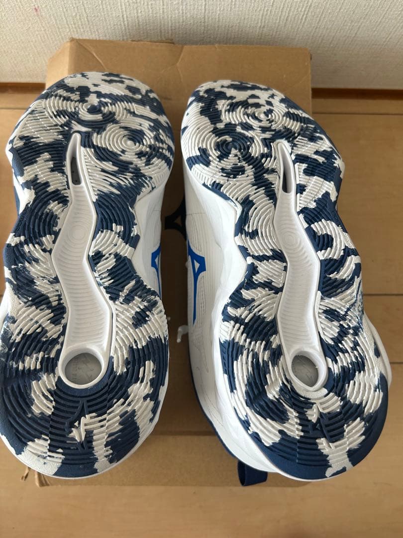 Mizuno ウェーブトランジスタ バスケットボールシューズ ホワイト/ブルー