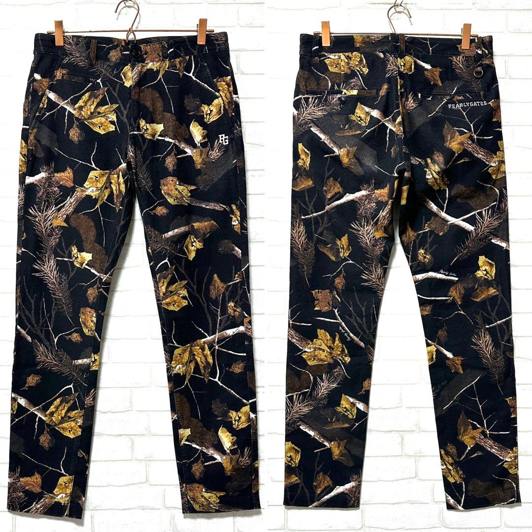 ☆美品☆ PEARLY GATES 微起毛 リアルツリー 迷彩 ストレッチパンツ